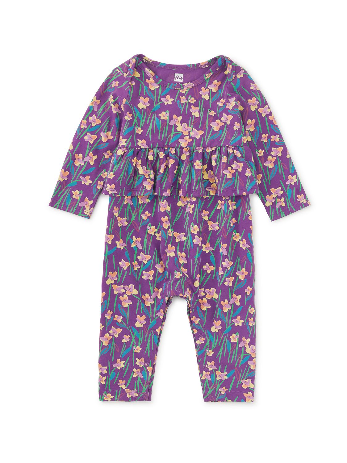 Pretty Peplum Baby Romper Perfume Jasmine