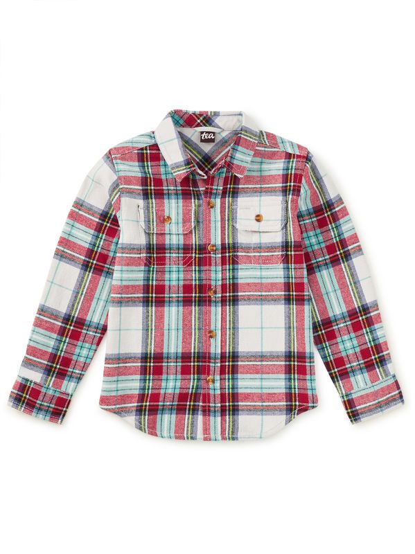 Flannel Button Up Shirt 