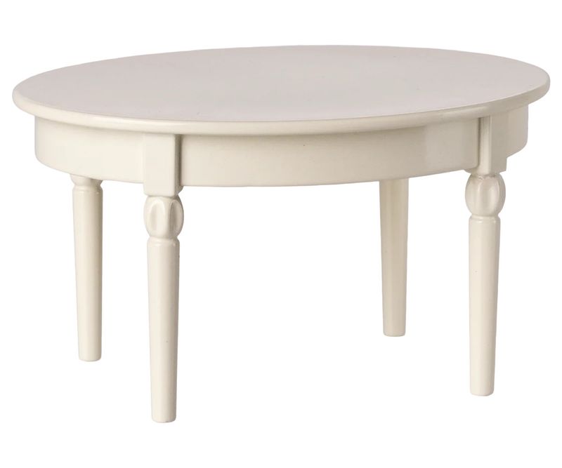 Vintage Dining Table, Mouse - Off White