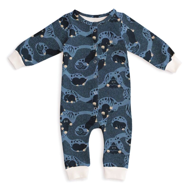 French Terry Jumpsuit Moles Blue