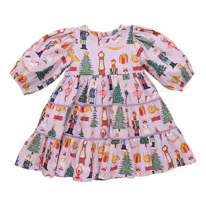 Peachy Dress Lavender Nutcracker