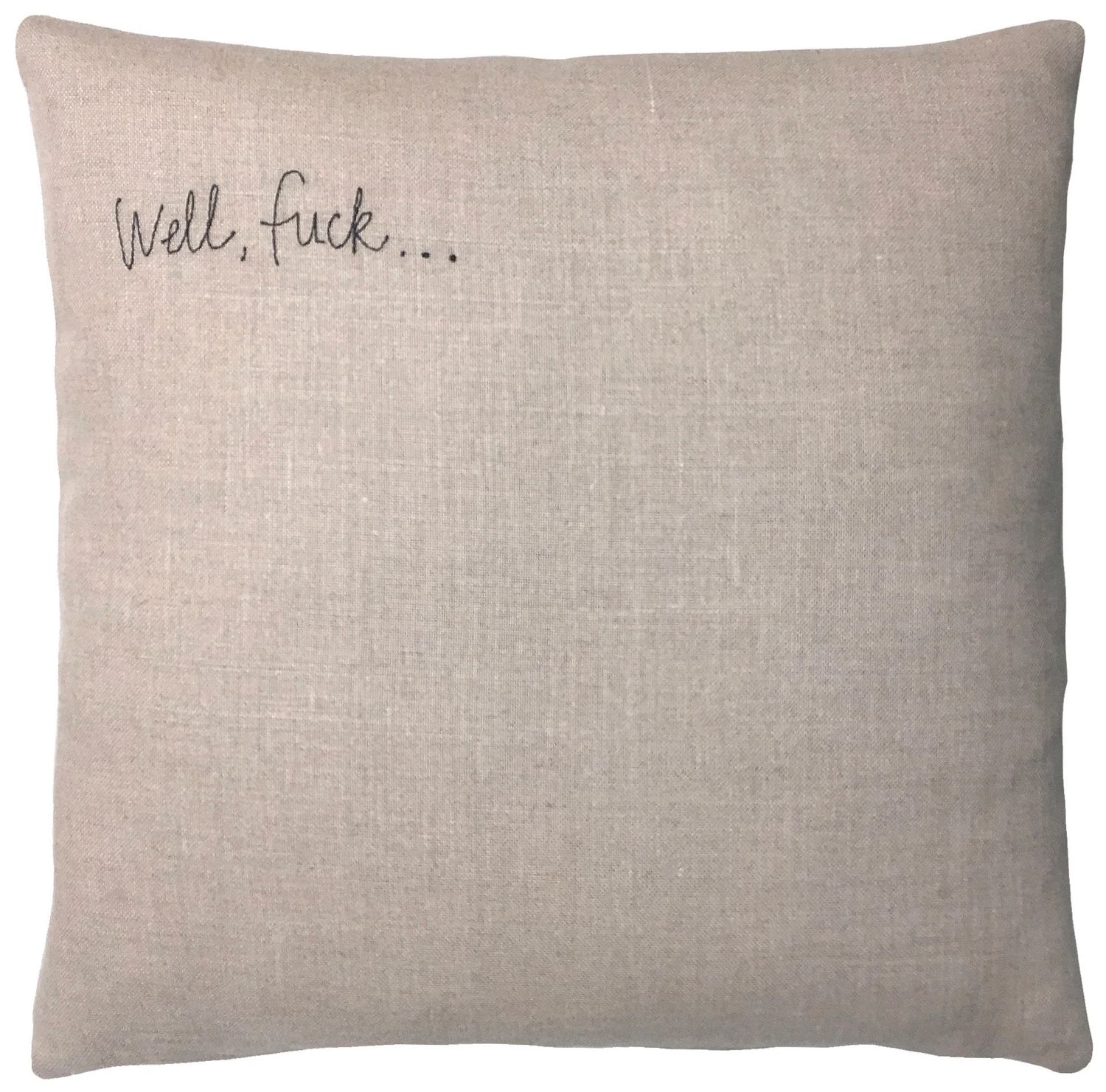 Well, F Pillow