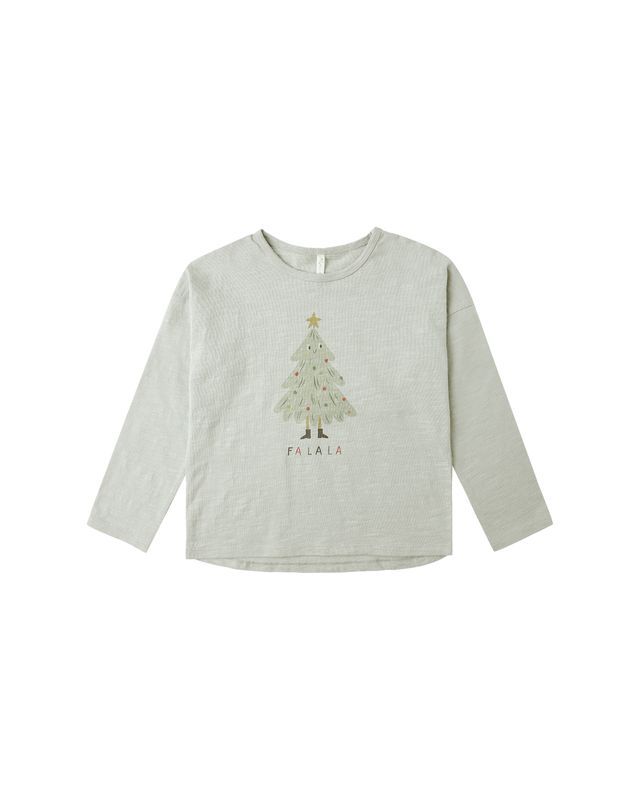 Long Sleeve Baby Tee Christmas Tree