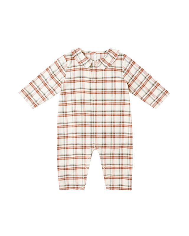 Pajama Romper Holiday Flannel