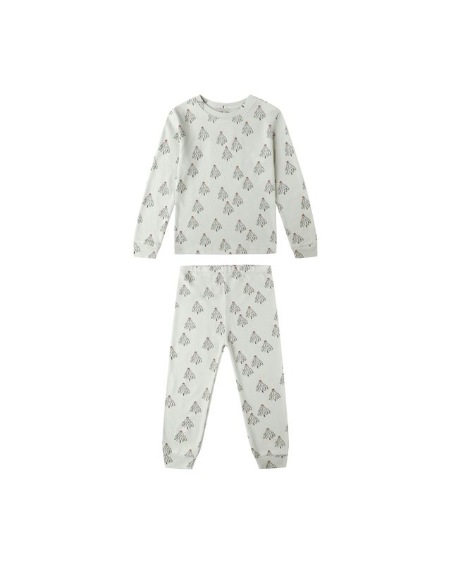 Organic Long Sleeve Pajama Set Trees