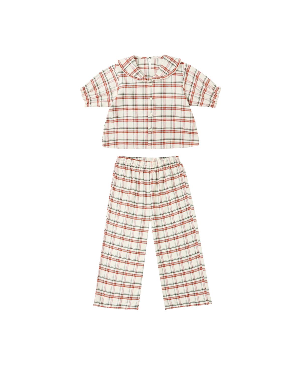 Ruffle Pajamas Holiday Flannel