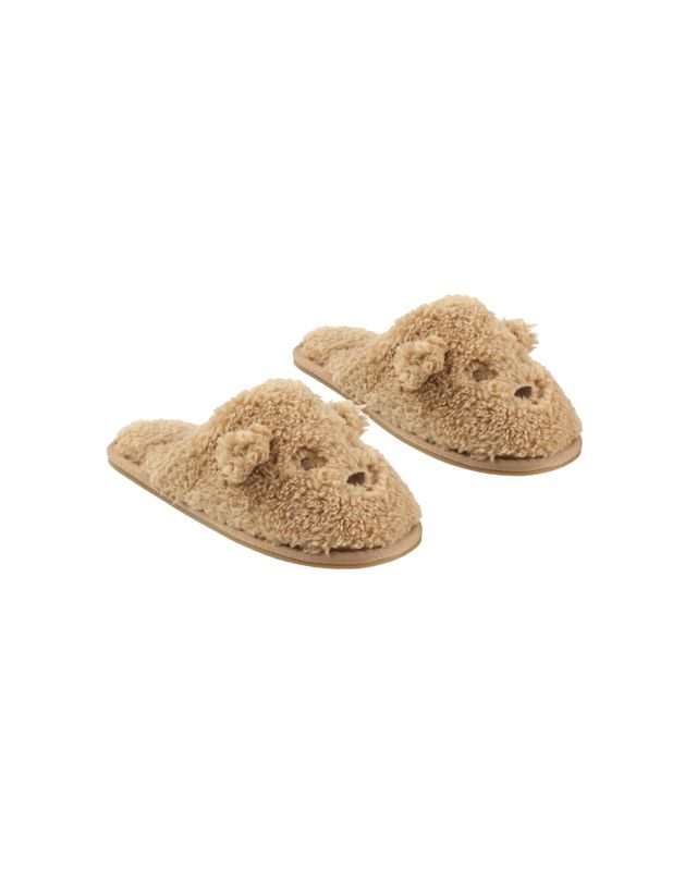 Slippers Teddy Bear Gold
