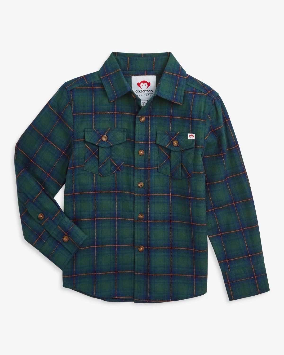 Flannel Shirt Blue/Green Plaid