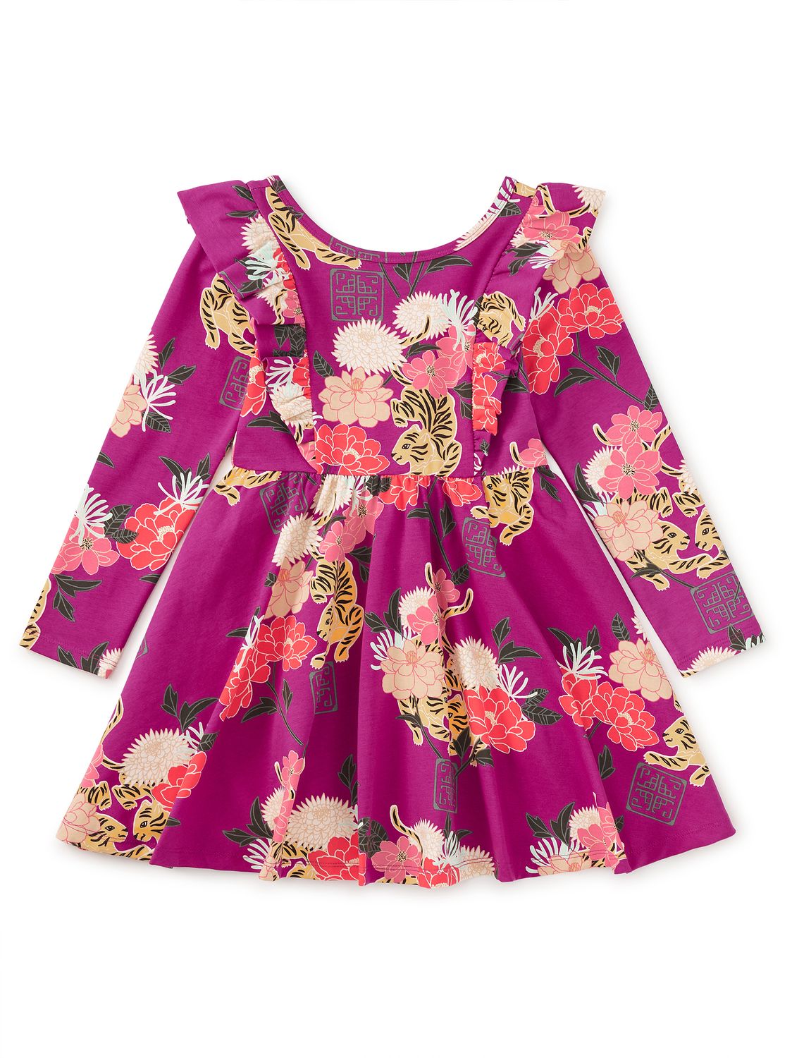 Ruffle Shoulder Ballet Dress Tiger &amp; Peony