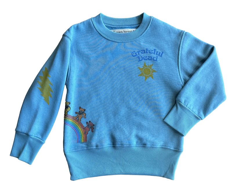 Grateful Dead Rainbow Bears Sweatshirt Blue