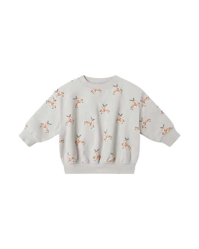 Relaxed Fleece Baby Sweatshirt Reindeer