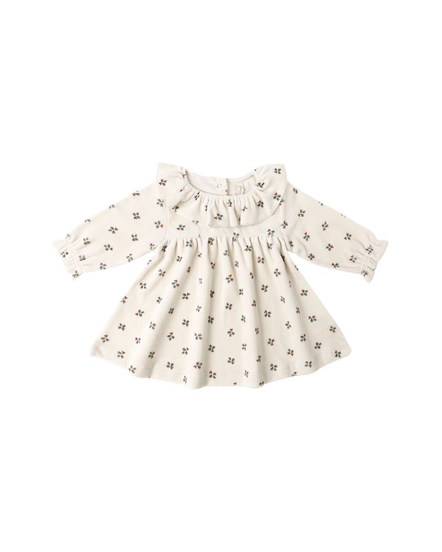 Velour Dress Holly Berry