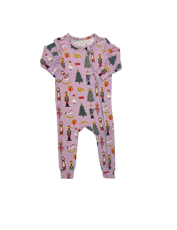 Bamboo Romper Lavender Nutcracker
