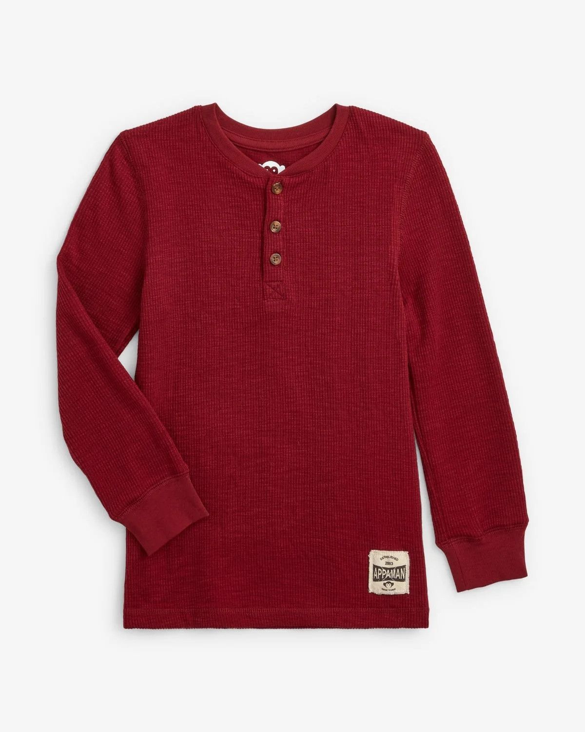 Craftsman Thermal Henley Dark Cherry