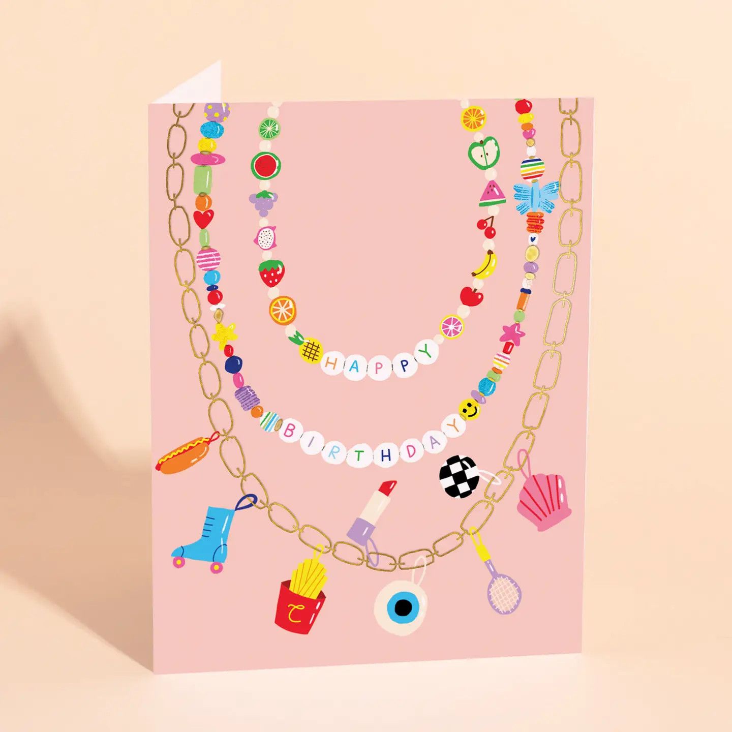 Festival Beads Birthday Card