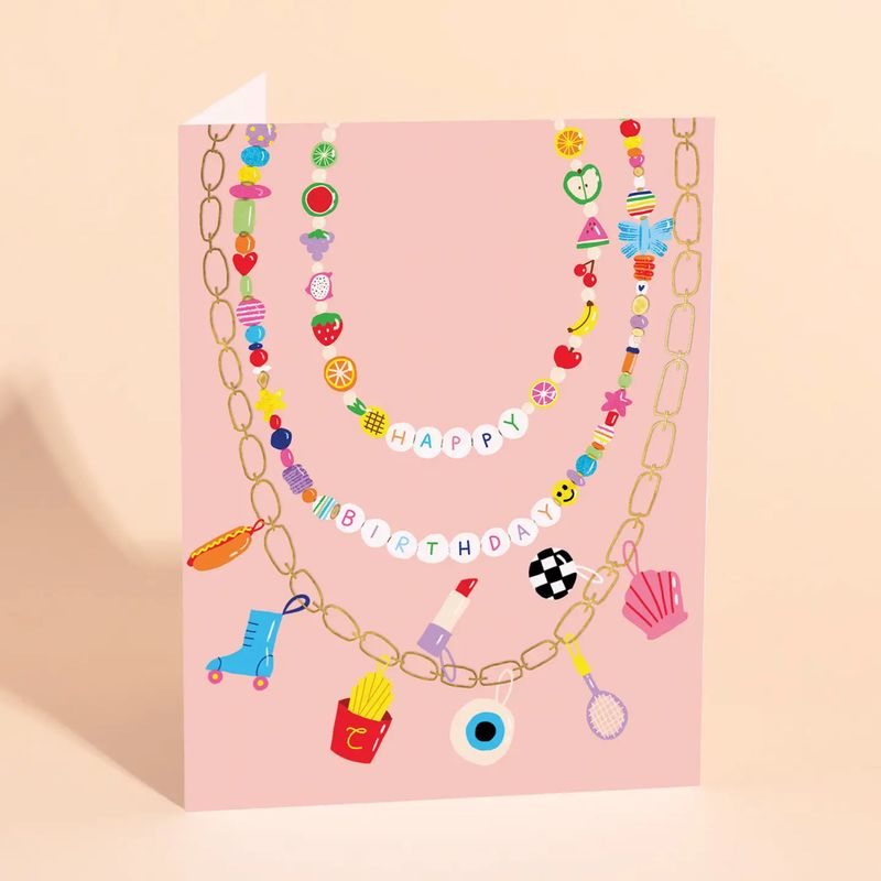 Festival Beads Birthday Card