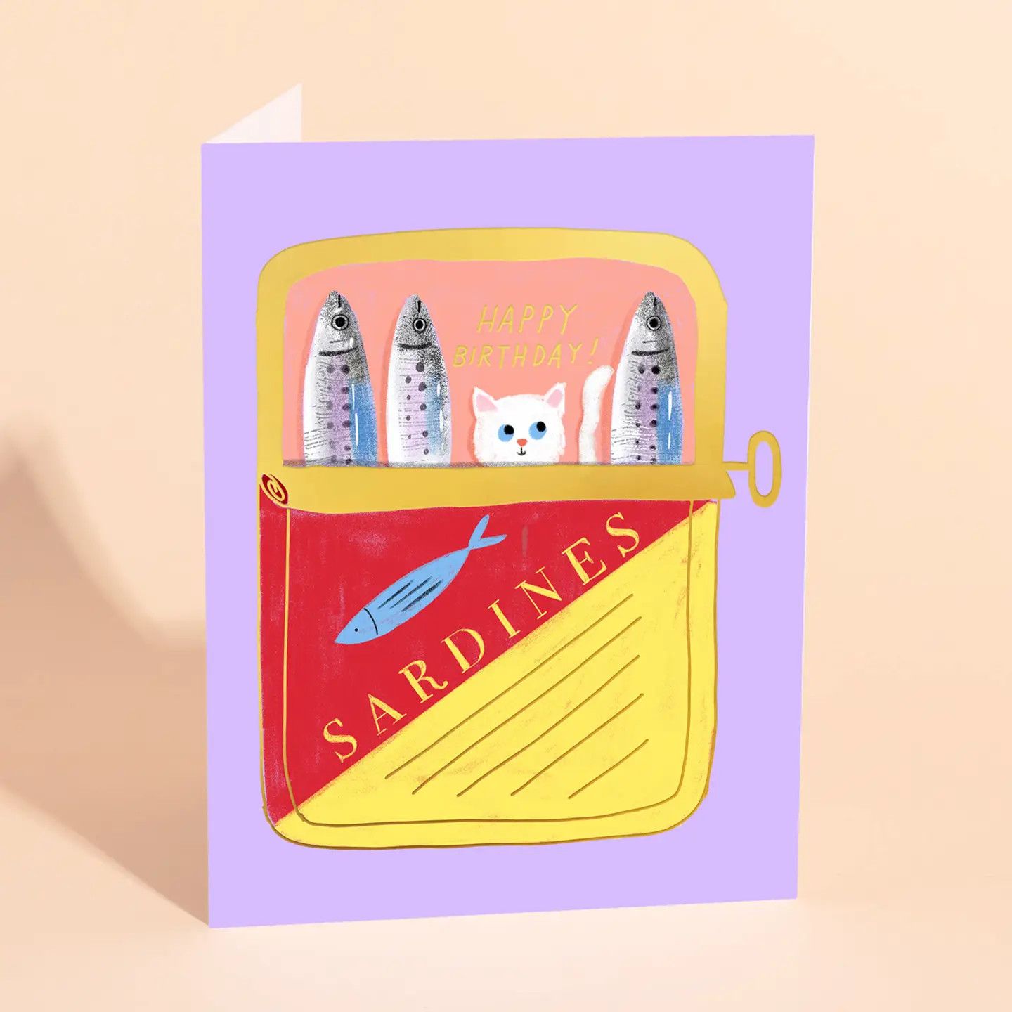 Tinned Fish Birthday Card