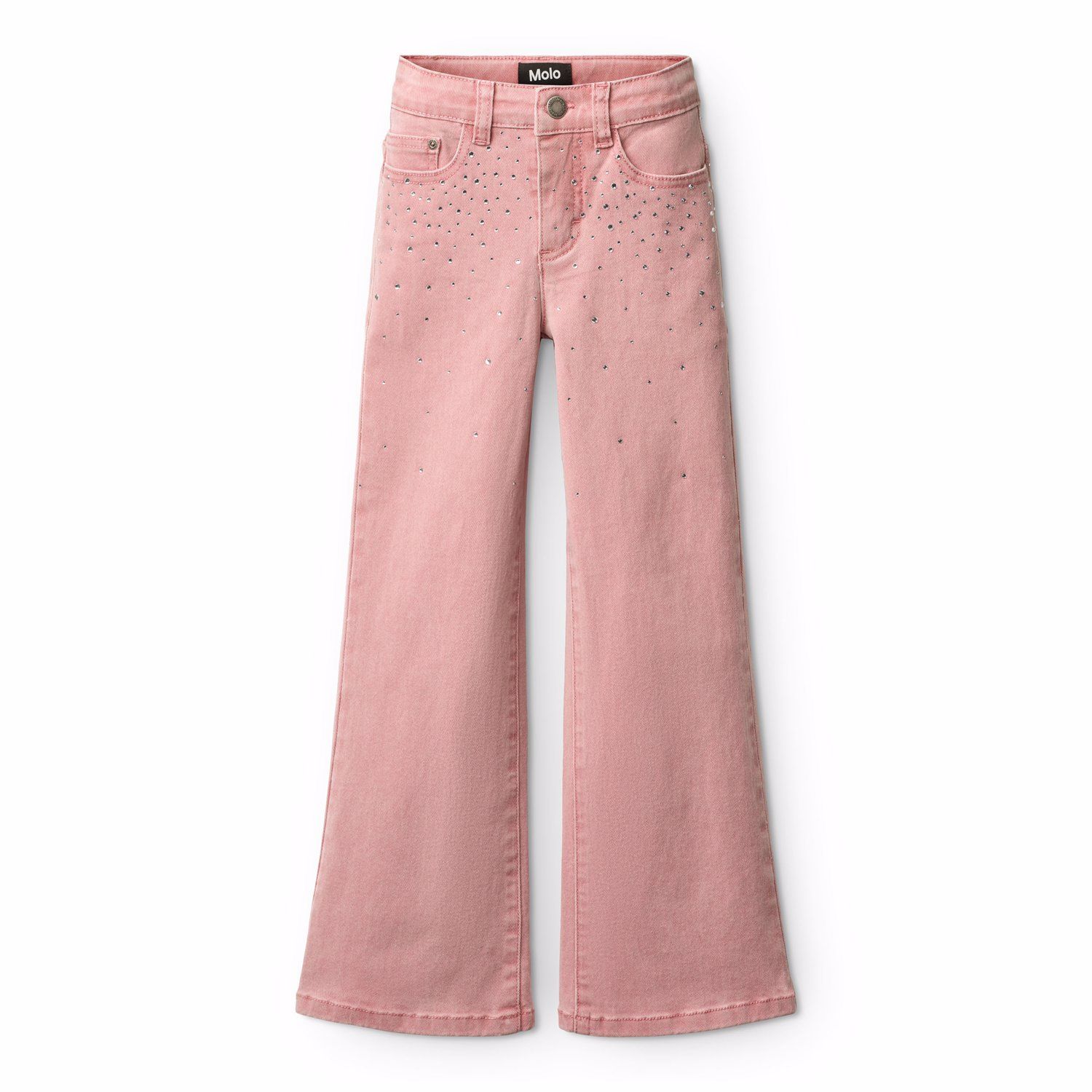 Asta Denim Pants Blush Rhinestone