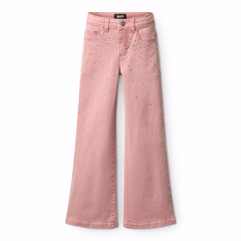 Asta Denim Pants Blush Rhinestone