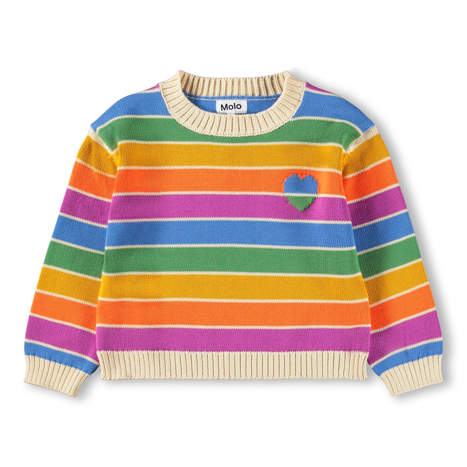 Gitty Sweater Heart Rainbow
