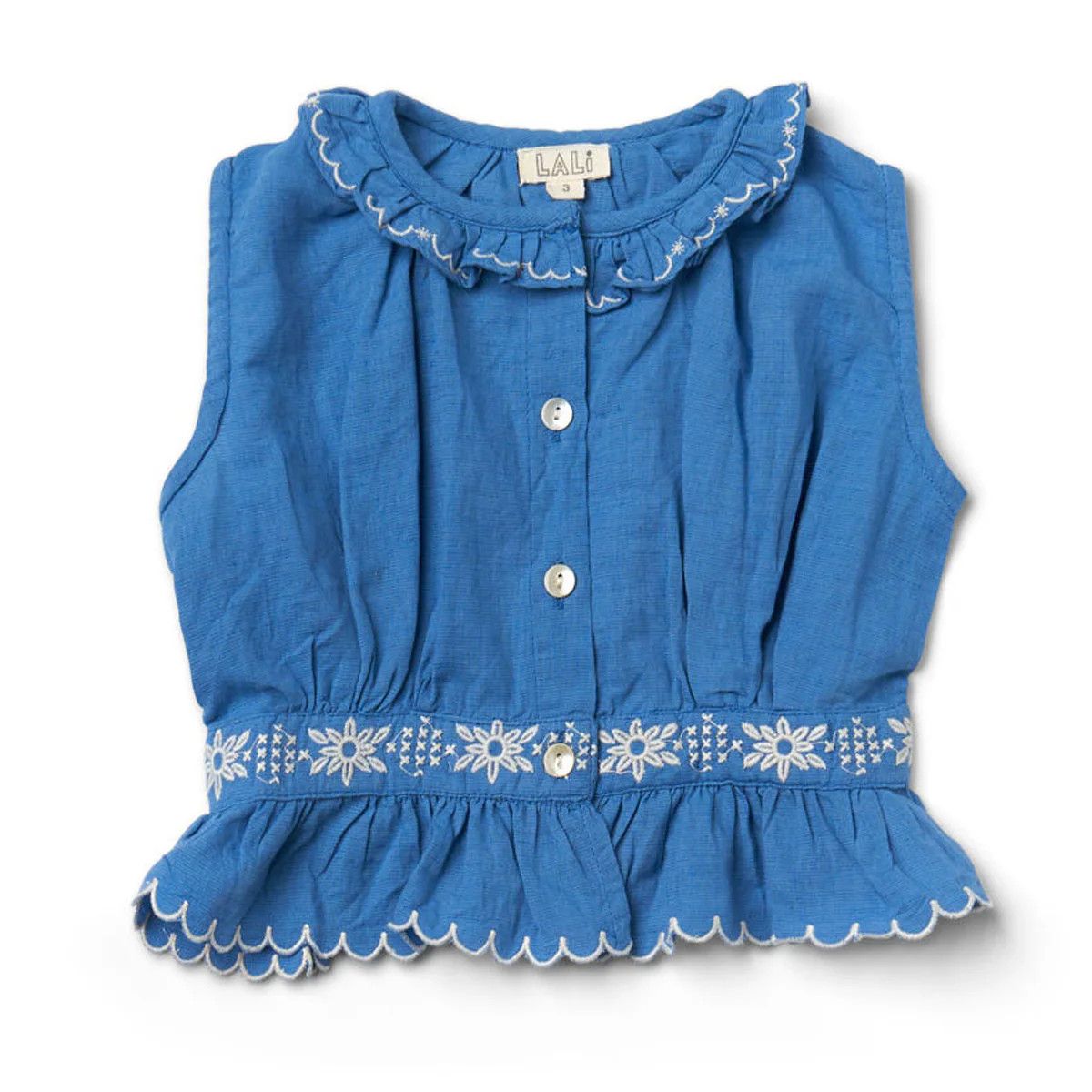 Cora Top Pacific Blue