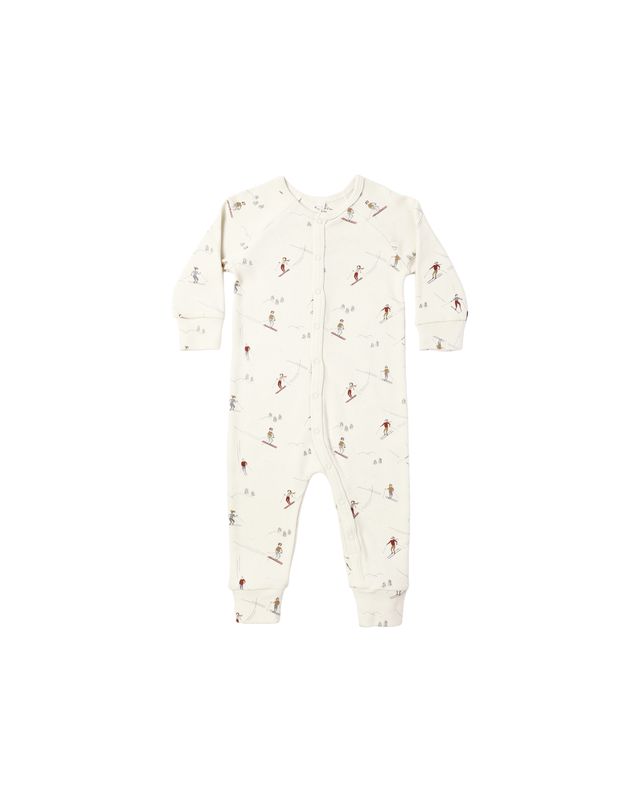 Organic Long John Pajamas Skiers