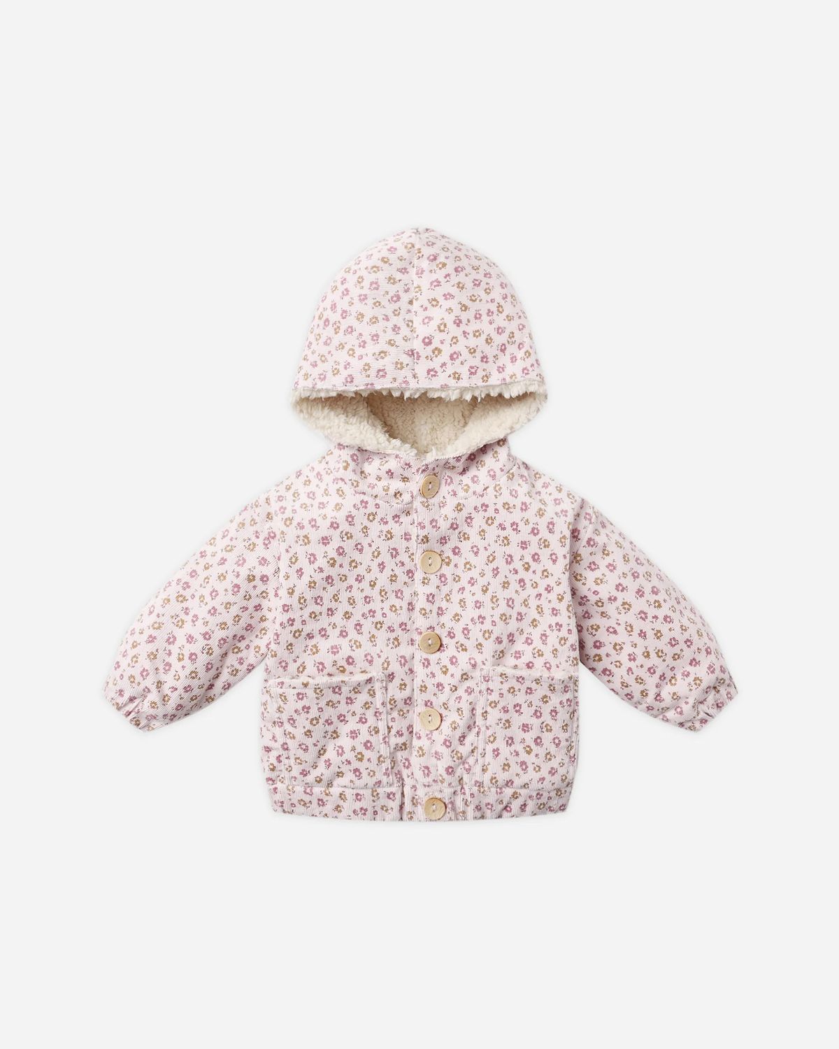Corduroy Hooded Jacket Wildﬂowers