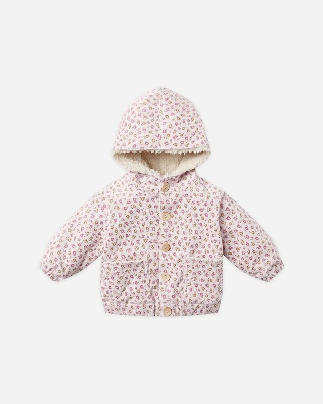 Corduroy Hooded Jacket Wildﬂowers