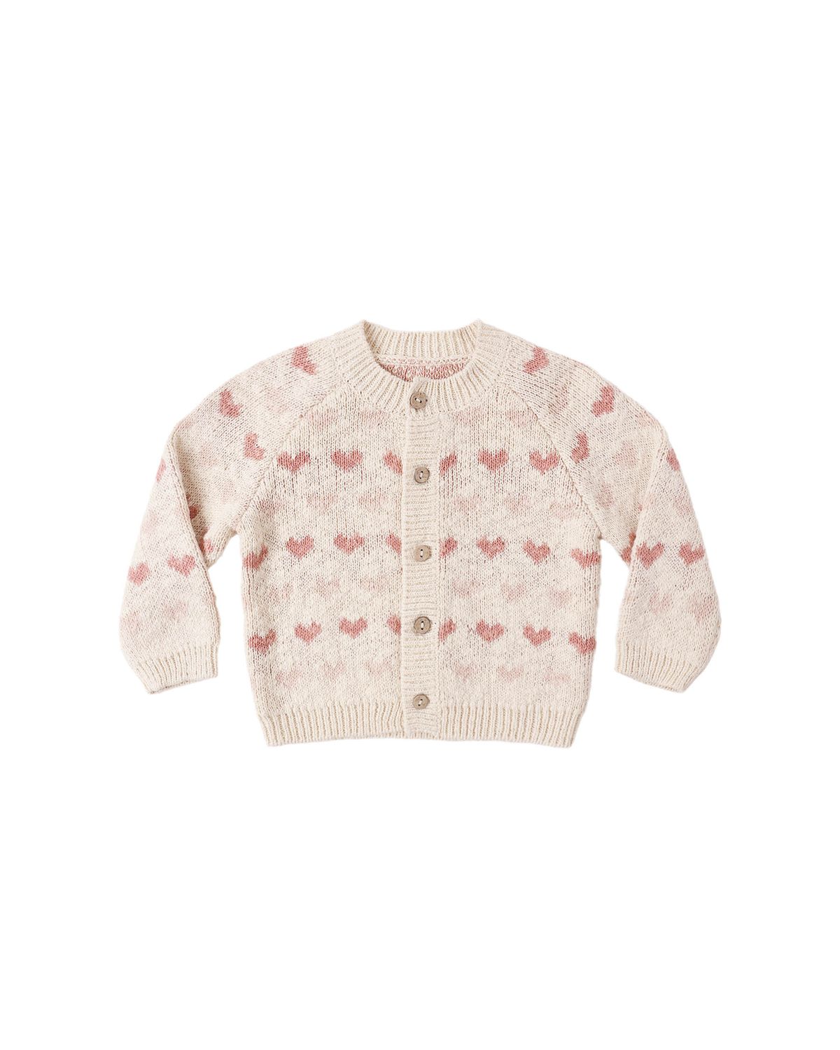 Knit Baby Cardigan Hearts