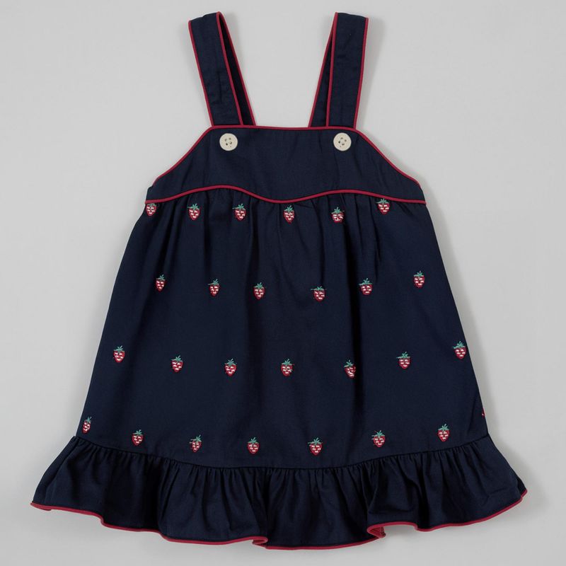 Mini Strawberry Embroidered Dress