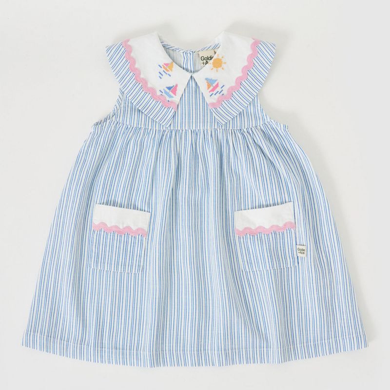 Sailor Stripe Lucy Collared Dress