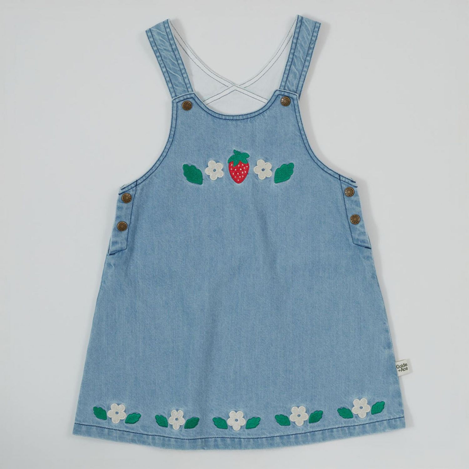 Wild Strawberry Pinafore Dress