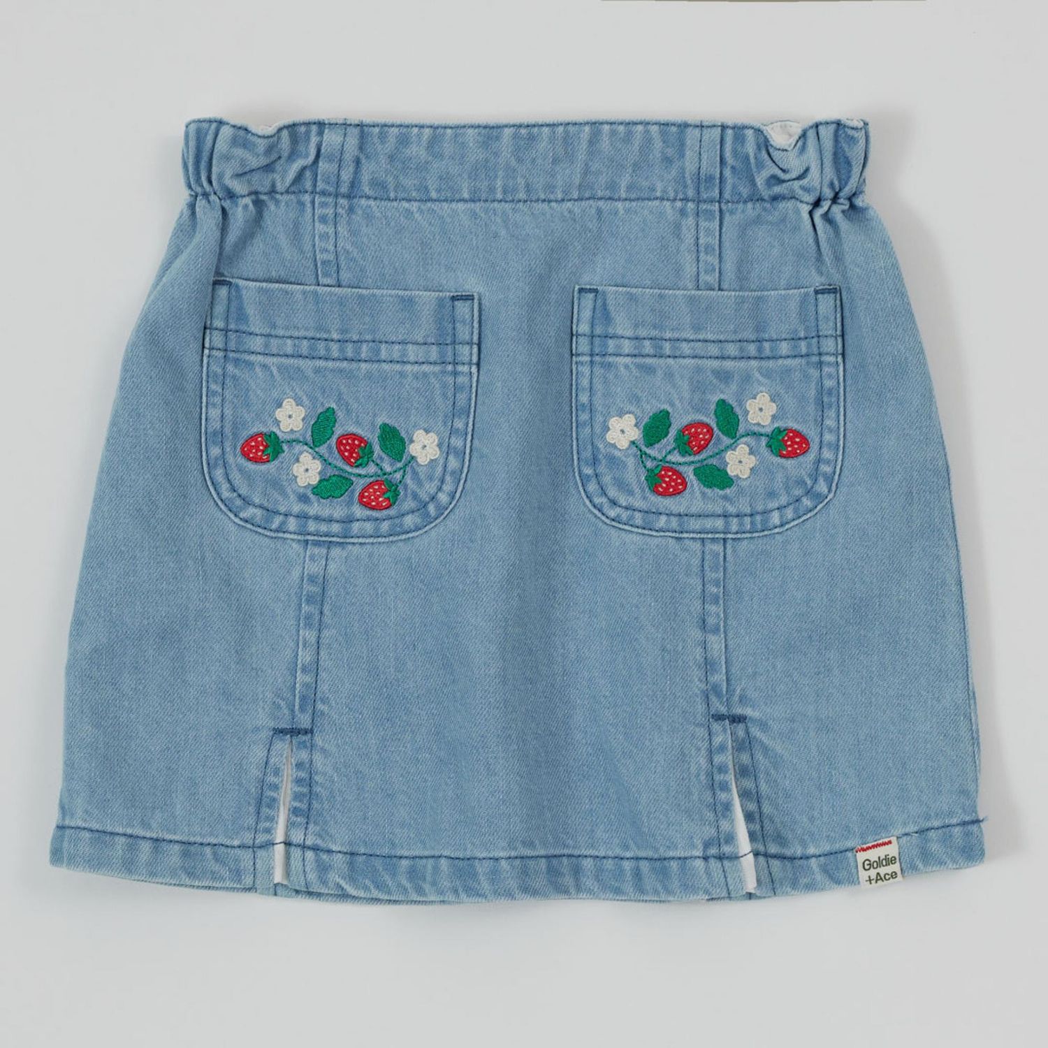 Wild Strawberry Chambray Skirt