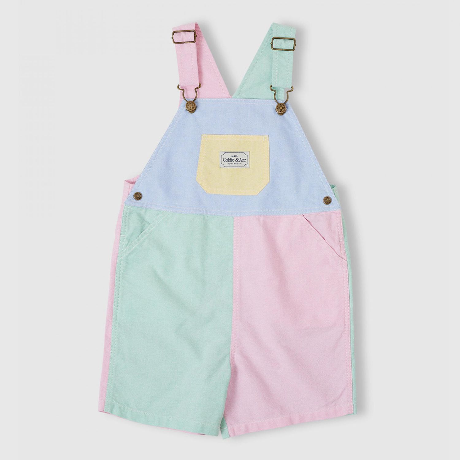 Color Block Oxford Burton Overalls