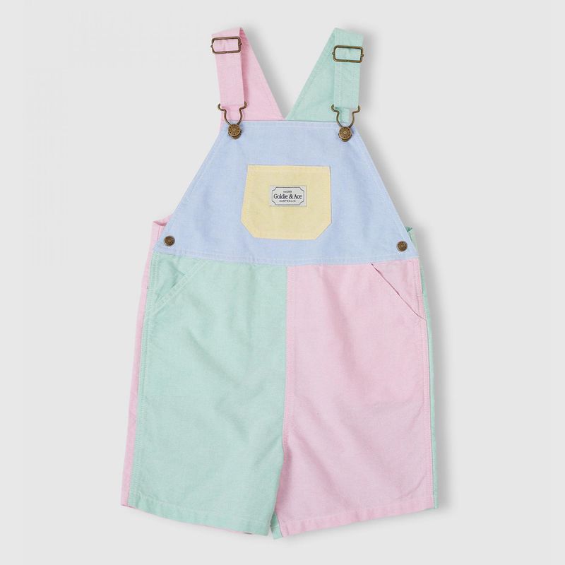 Color Block Oxford Burton Overalls