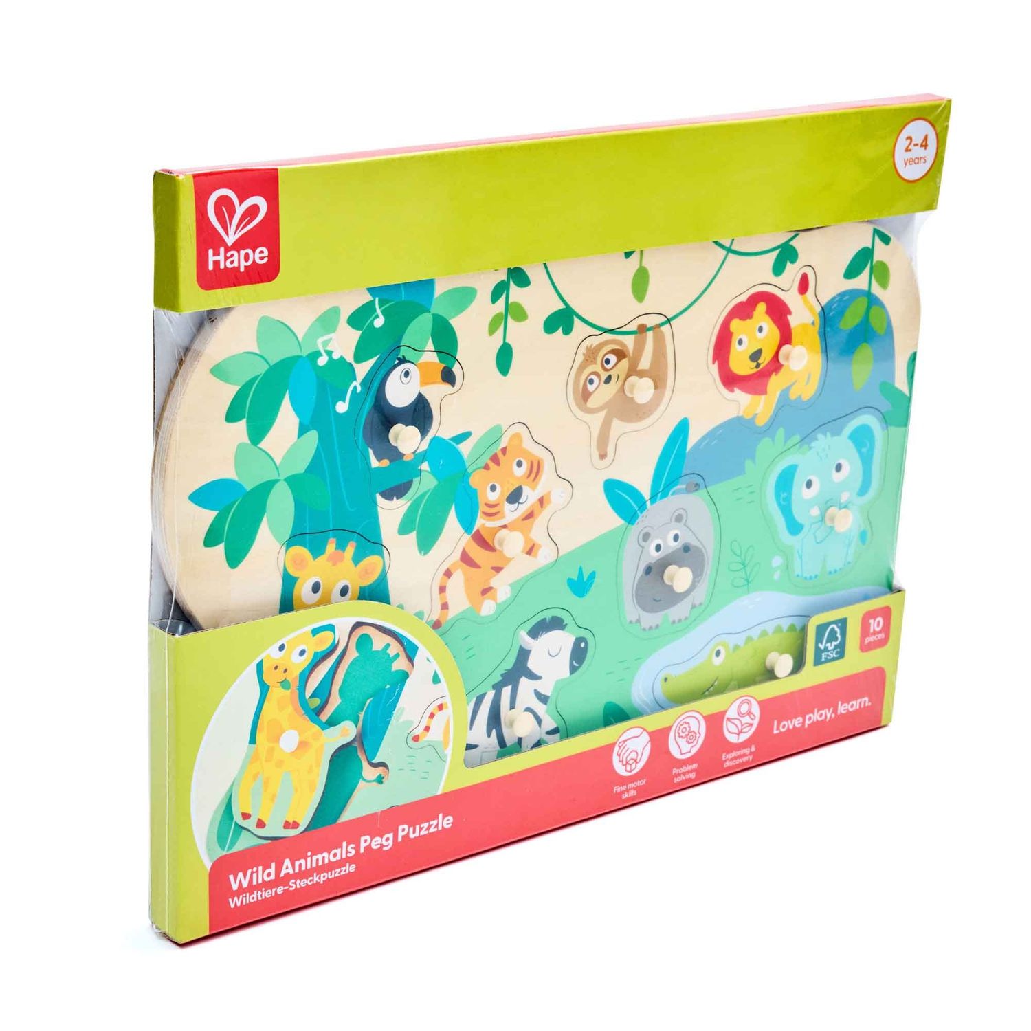 Wild Animals Peg Puzzle