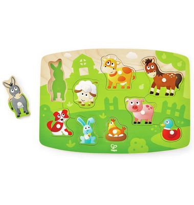 Farm Animals Peg Puzzle