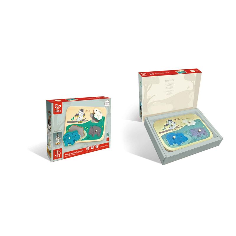 The Met Majestic Animals Peg Puzzle