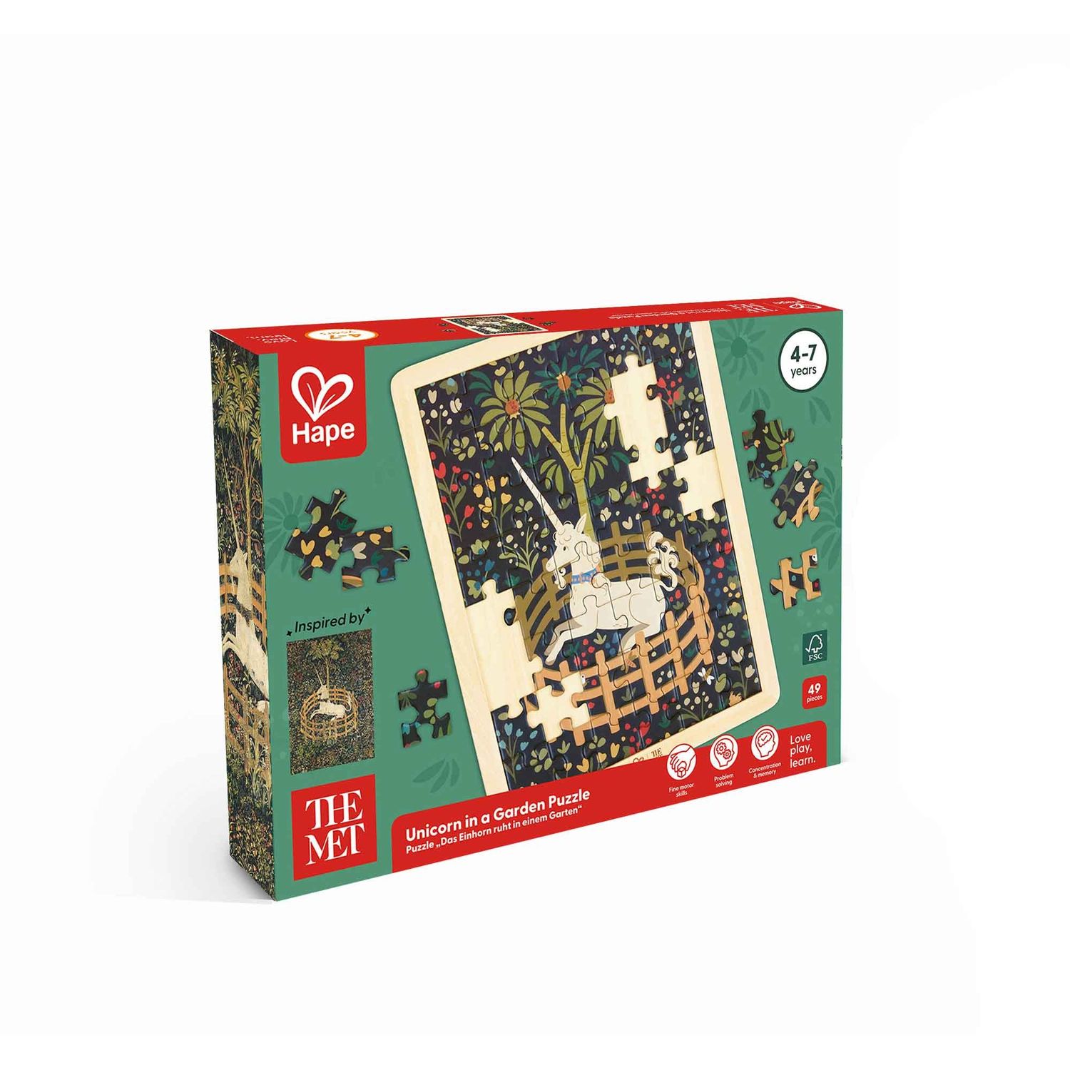 The Met Unicorn in a Garden Puzzle