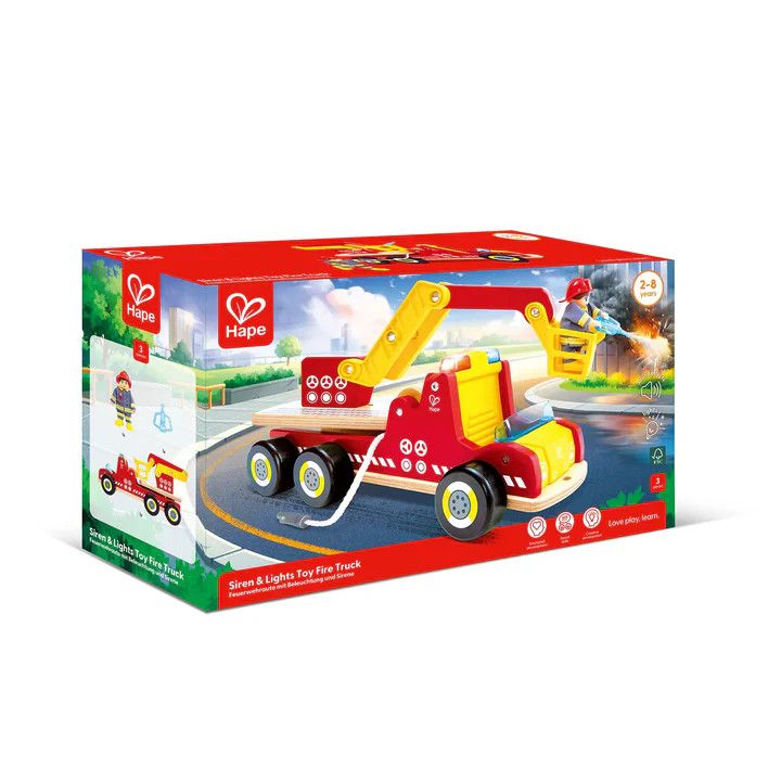 Siren &amp; Lights Toy Fire Truck