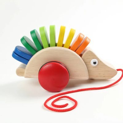 Pin Toys Pull Along Porcupine