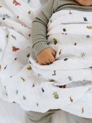 Cutie Crawlies Swaddle Blanket