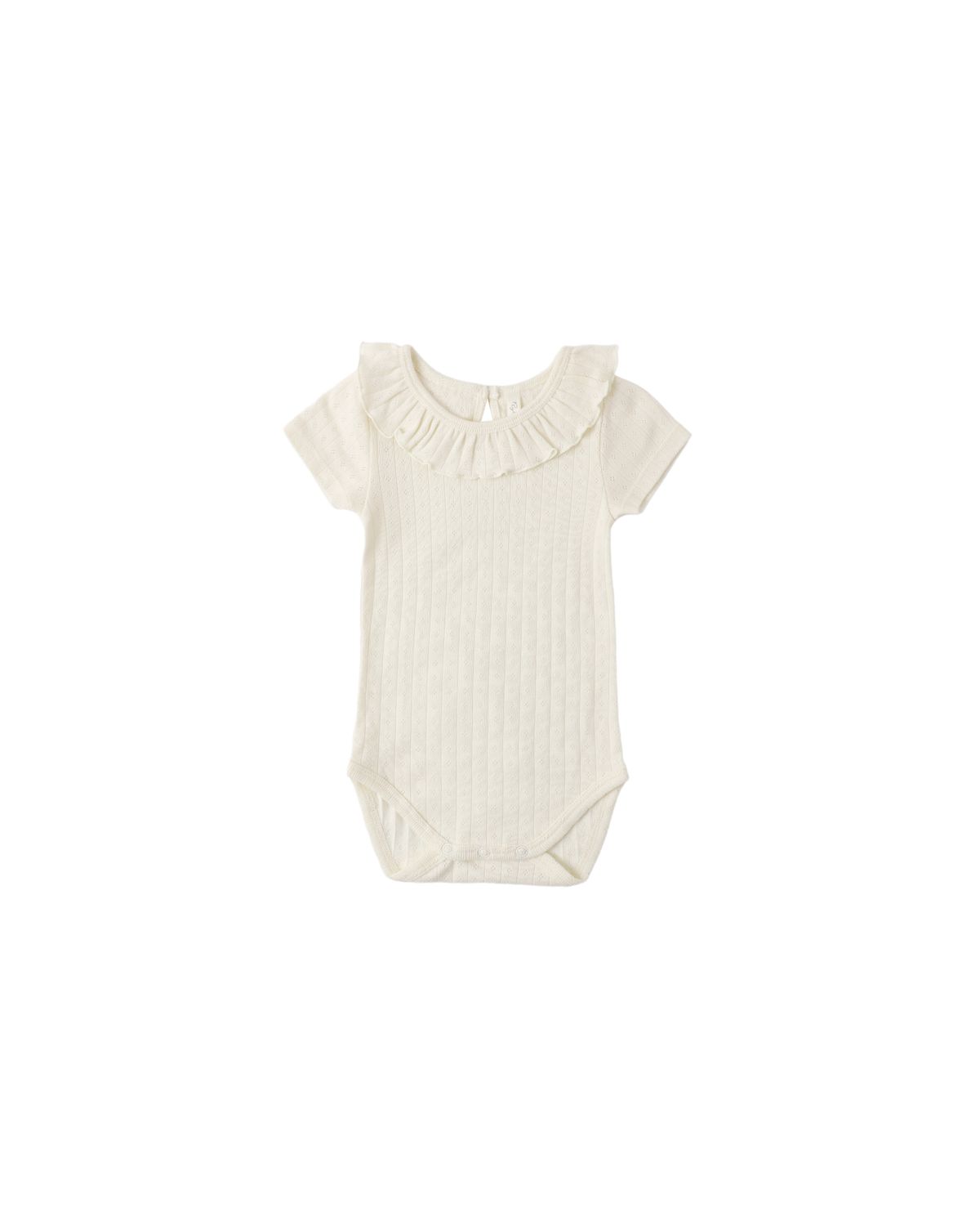 Ruffle Collar Bodysuit Ivory
