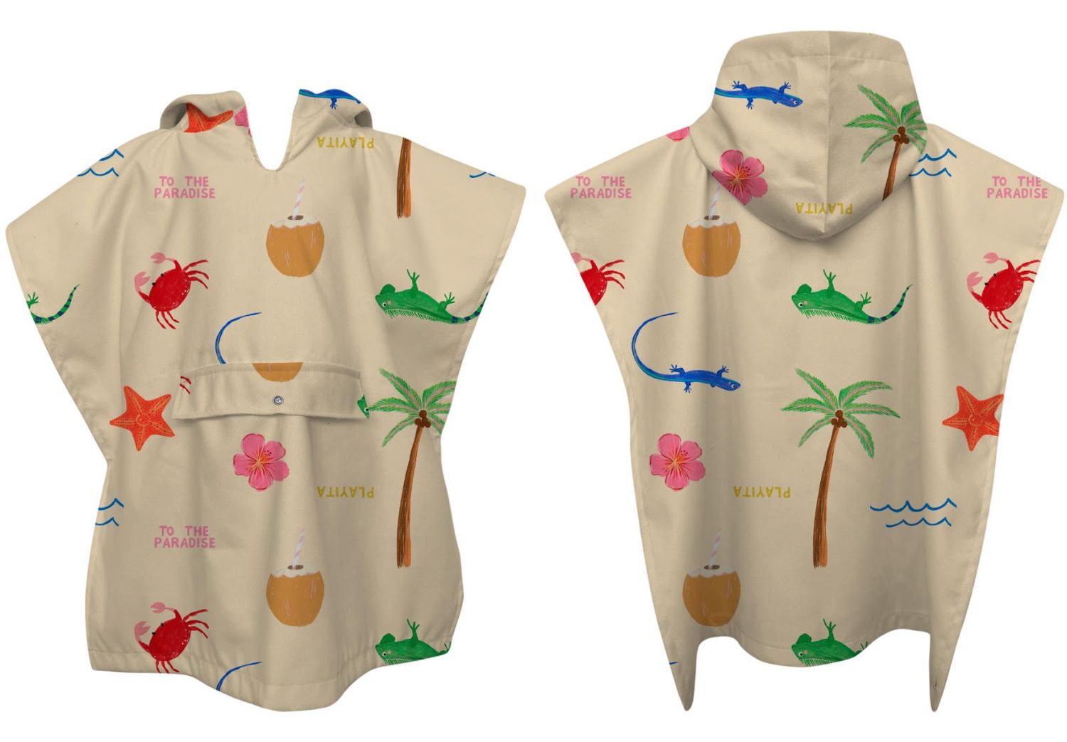 Poncho Towel I Love Sai