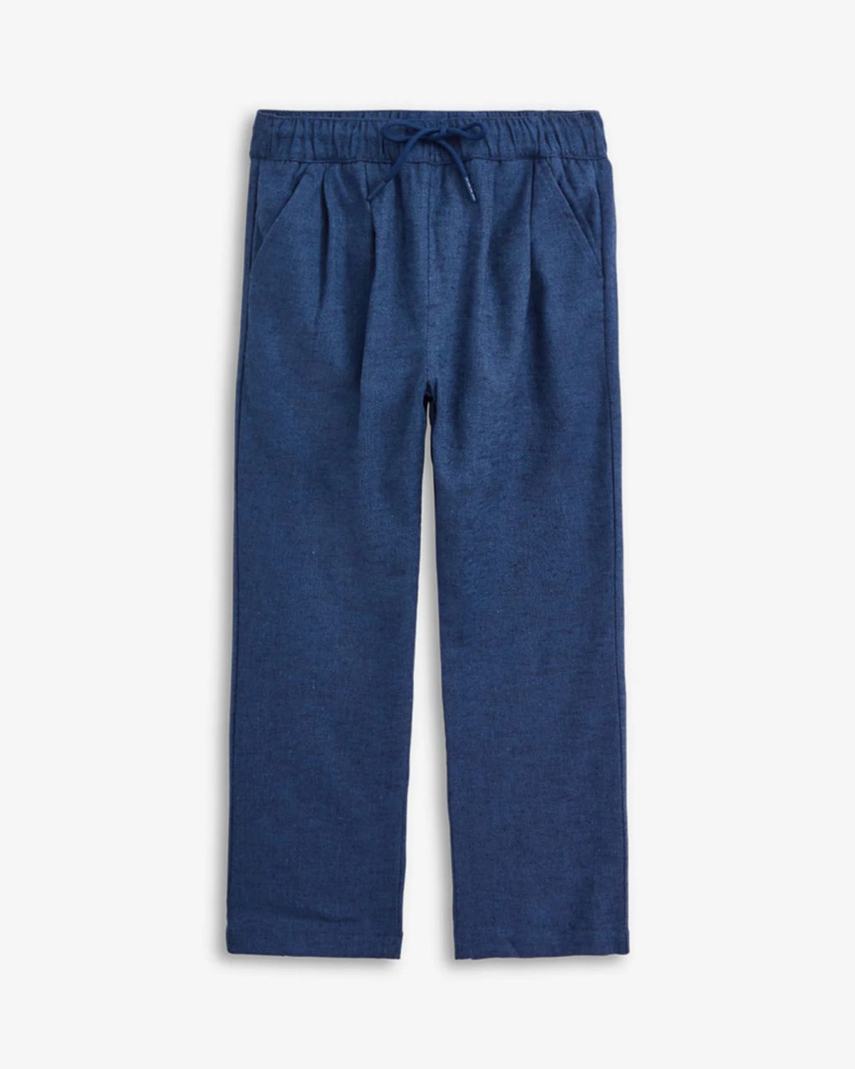 Resort Pant Navy Herringbone