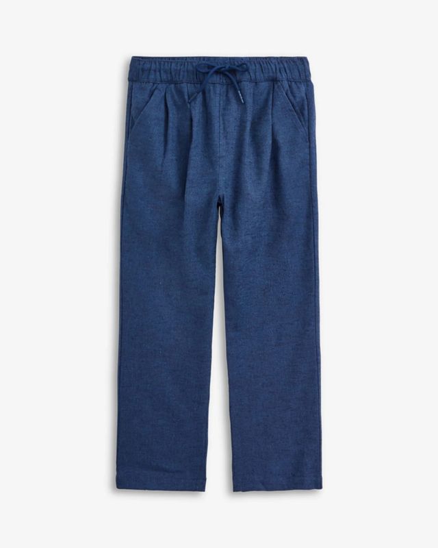 Resort Pant Navy Herringbone