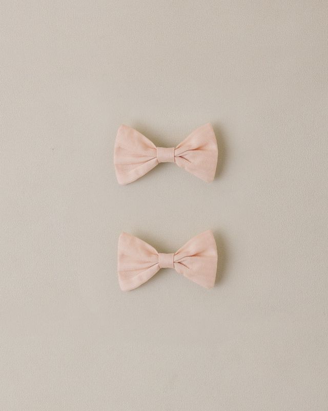 Little Bow Clips Blush