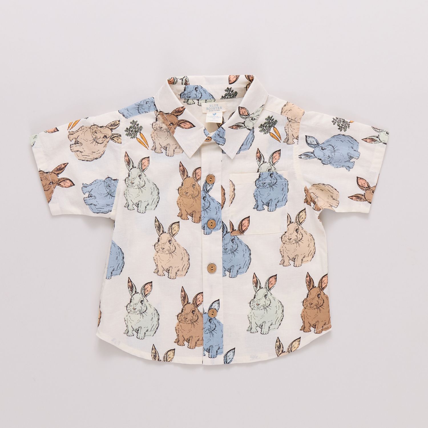 Jack Shirt Blue Vintage Bunnies