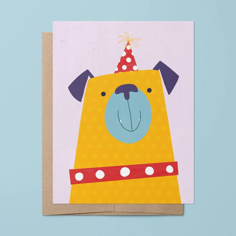 Party Pug Birthday Card