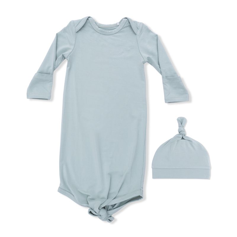 Knotted Gown and Hat Solid Jadeite